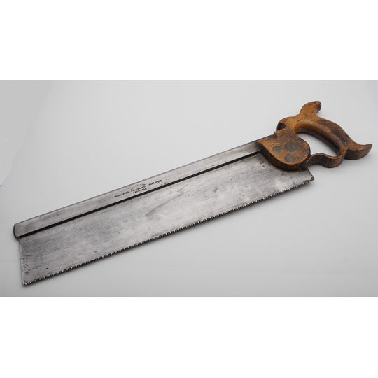 Rare 16" Long Tenon Saw by Crownshaw Chapman & Co.