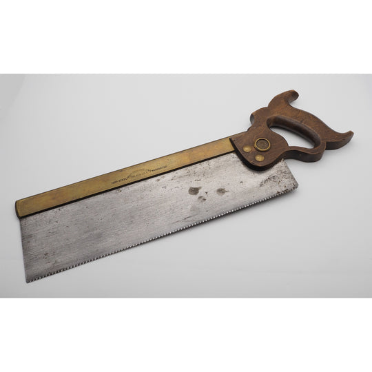 Superb Henry Disston Brass Backed Tenon Saw