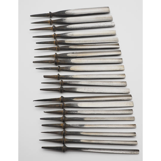 Super Rare Set of 20 Unused Vintage Carving Gouges