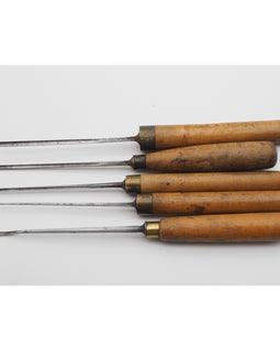 5 Small Carving Chisels by Addis & Herring