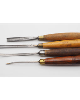 4 Good Carving Chiels By Marples & Henry Taylor of Sheffield