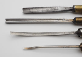 4 Good Carving Chiels By Marples & Henry Taylor of Sheffield