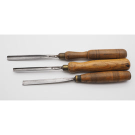 3 Good Vintage Carving Gouges, Various Makers