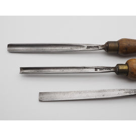 3 Good Vintage Carving Gouges, Various Makers