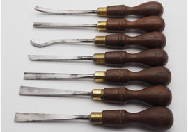 Good Set of 7 William Marples Carving Chisels