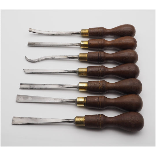 Good Set of 7 William Marples Carving Chisels