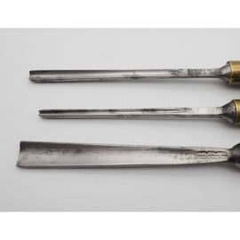 Good Set of 3 Ashley Iles Carving Chisels