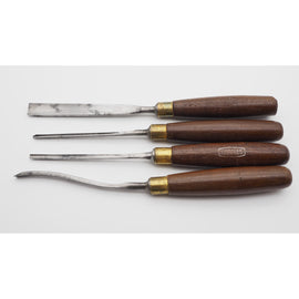Set of 4 Marples Sheffield Carving Gouges