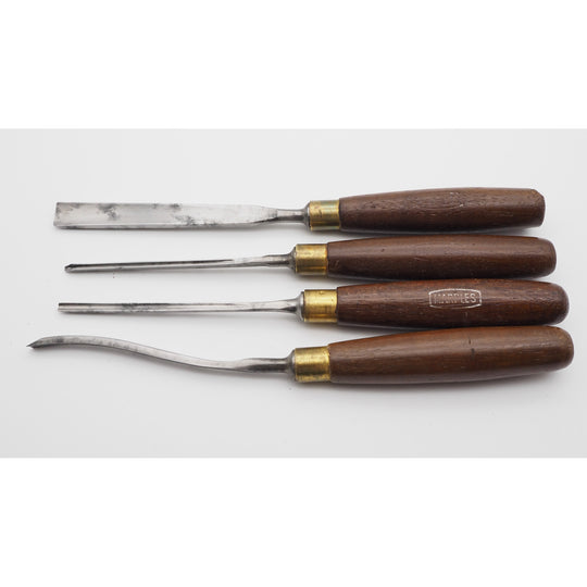 Set of 4 Marples Sheffield Carving Gouges