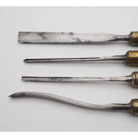 Set of 4 Marples Sheffield Carving Gouges