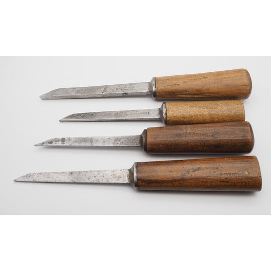Fine & Rare Set of 4 Small & Tiny Size Mortice Chisels