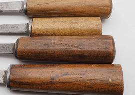 Fine & Rare Set of 4 Small & Tiny Size Mortice Chisels