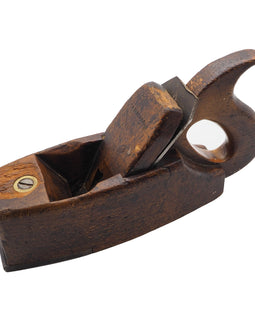 Well Used Handled Smoothing Plane With Metal Mouth