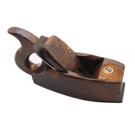 Well Used Handled Smoothing Plane With Metal Mouth