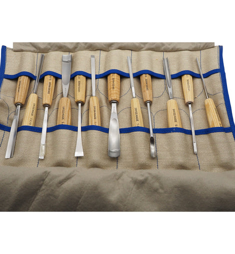 Superb Set of 12 Pfiel Switzerland Carving Chisels