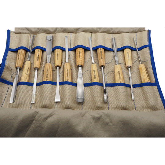 Superb Set of 12 Pfiel Switzerland Carving Chisels