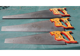 SUPERB Set of 3 Thomas Flinn Hand Saws