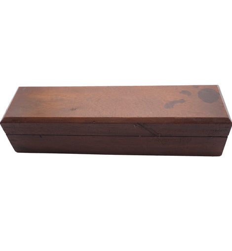 Good Mahogany Boxed Medium Sharpening Stone