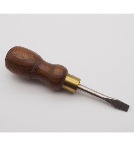 Nice Quality Small Screwdriver With Walnut Handle