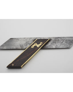 Large Early Mitre Square With Ebony Handle