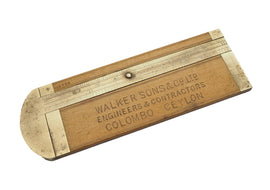 4" Long Boxwood & Brass Calliper Rule