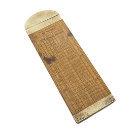 4" Long Boxwood & Brass Calliper Rule