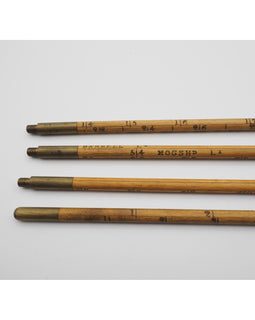 48" Long 4 Part Boxwood & Brass Barrel Dipping Rule