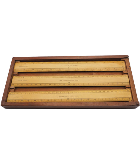 Set of 3 Engineers Scale Rules in Original Box
