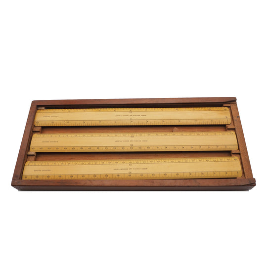 Set of 3 Engineers Scale Rules in Original Box