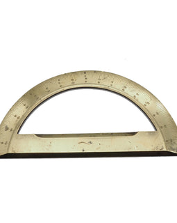 Good 19th Century Cast Brass Protractor