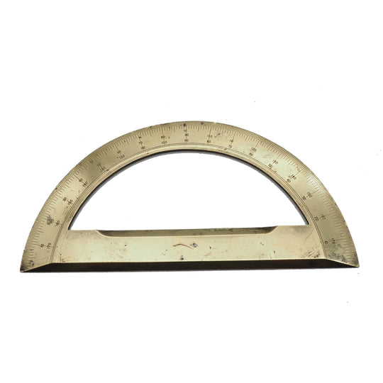 Good 19th Century Cast Brass Protractor