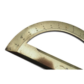 Good 19th Century Cast Brass Protractor