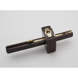 19th Century Rosewood & Brass Mortice Gauge