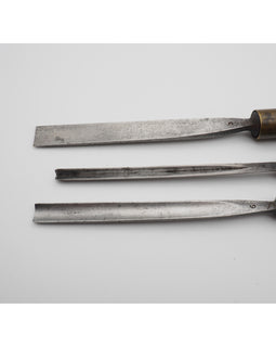 Set of 3 Carving Chisels by S. J. Addis London