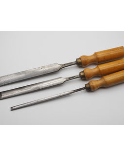 Superb Set of 3 Paring Gouges by Robert Sorby