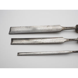 Superb Set of 3 Paring Gouges by Robert Sorby