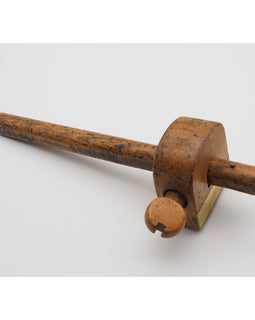 Early Beech & Brass Marking Gauge