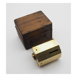 Antique French Brass Theodolite in Original Box