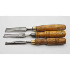 Three Good Clean Bevel-Edged Chisels