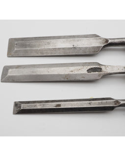 Three Good Clean Bevel-Edged Chisels