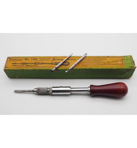 Stanley England No. 135 Small Yankee Screwdriver. Boxed