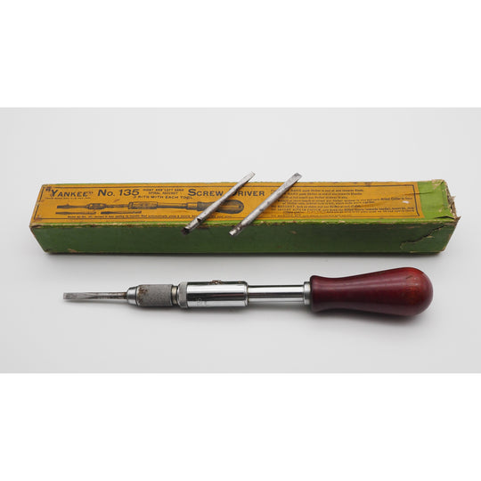 Stanley England No. 135 Small Yankee Screwdriver. Boxed
