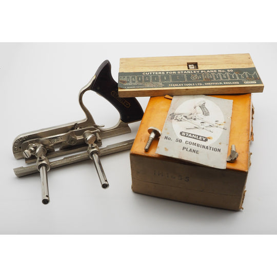 Fine Little Used Stanley England No. 50 Plane. Boxed