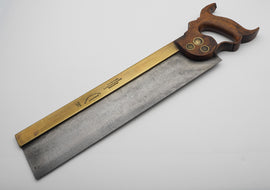 RARE Early R. Groves & Sons Brass Back Tenon Saw