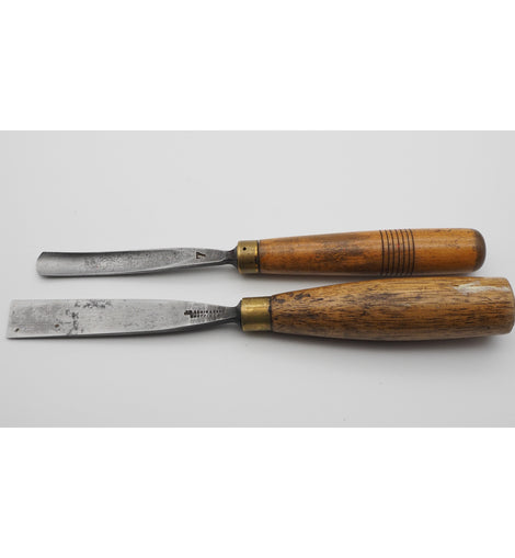 2 Large Size Antique Carving Gouges