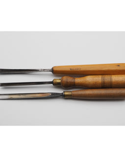 3 Good Little Used Carving Gouges & Chisels