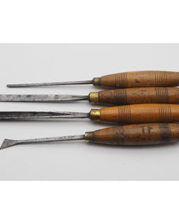 Set of 4 S. J. Addis Carving Chisels