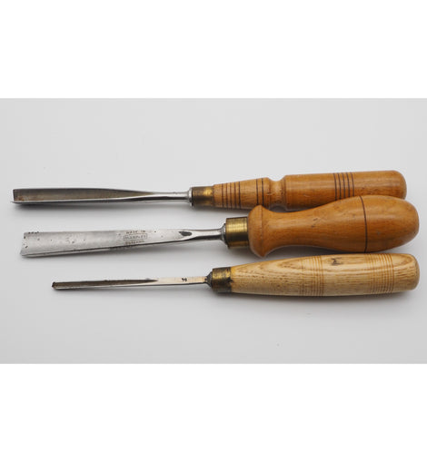 3 Very Good William Marples Carving Chisels