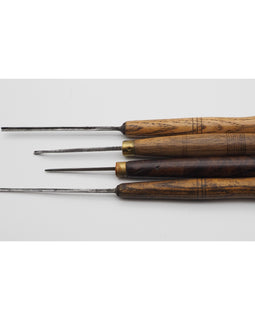 4 Small Antique Carving Chisels