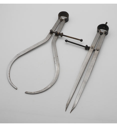 Good Clean Pair of Large Callipers and Dividers